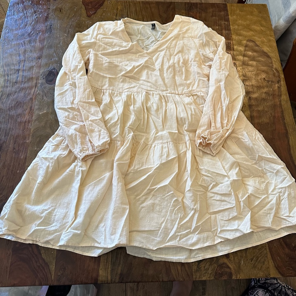 Cream Skater Dress Size Large!